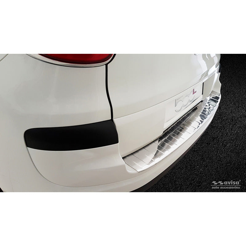 Avisa, protezione paraurti posteriore, acciaio inossidabile, adatta a Fiat 500L Facelift 2017- 'Ribs'