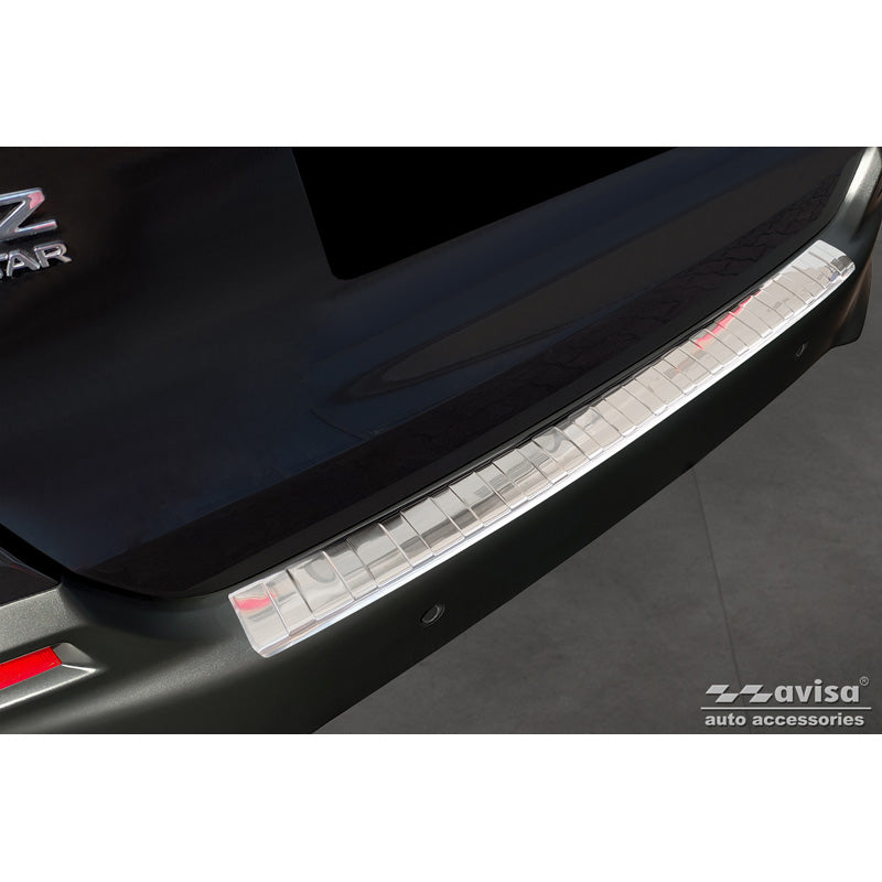 Avisa, Rear bumper protector, Stainless steel, fits Honda Jazz Crosstar Hybrid 2020- 'Ribs'