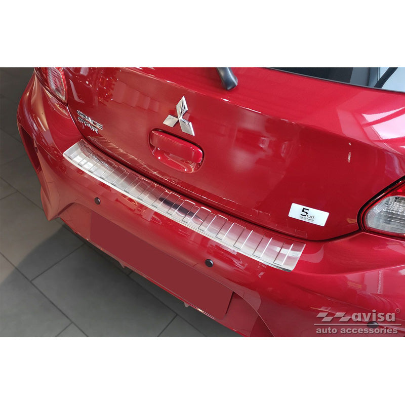 Avisa, Bagkofangerbeskytter, Rustfritstål, passer til Mitsubishi Space Star Facelift 2020- 'Ribs'