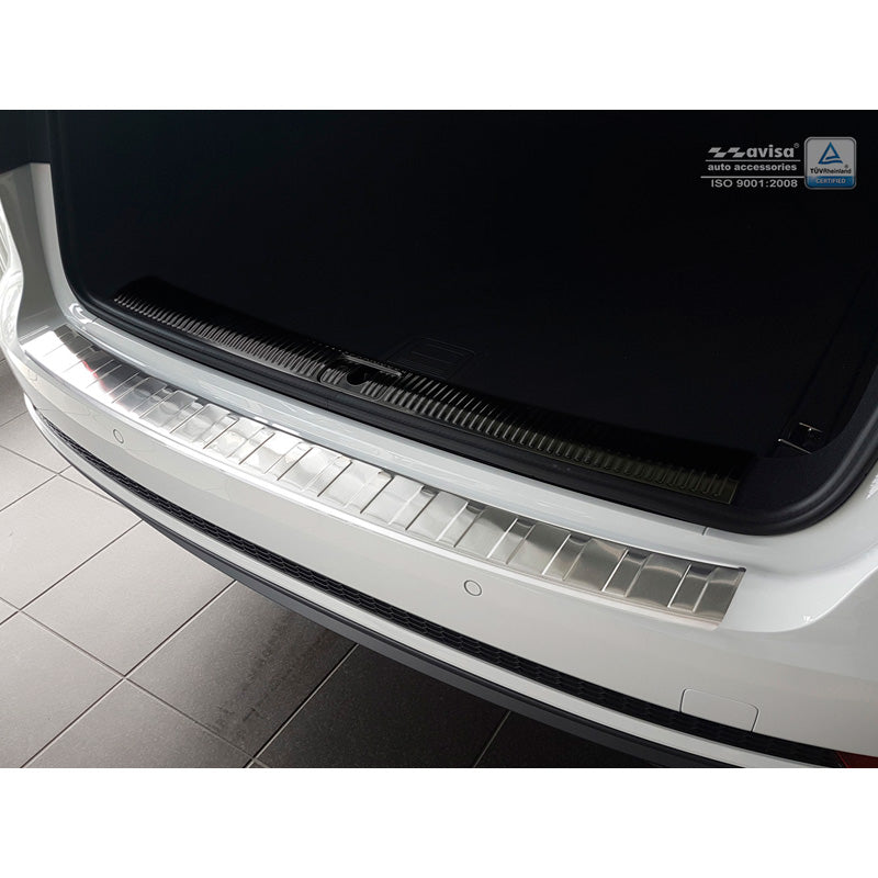 Avisa, nakładka ochronna tylnego zderzaka, stal nierdzewna, pasuje do Audi A4 B9 Avant 2015-2019 & Facelift 2019- 'Ribs' (w tym S4 Avant)