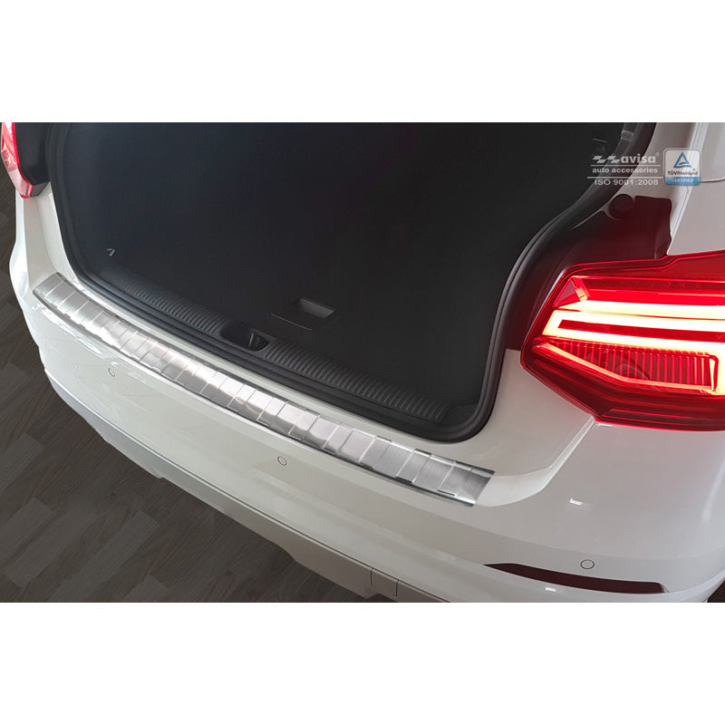 Avisa, Rear bumper protector, Stainless steel, fits Audi Q2 2016-2020 'Ribs'