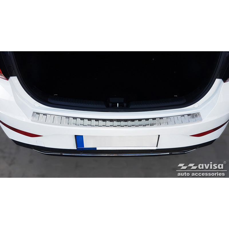 Avisa, ochraniacz tylnego zderzaka, stal nierdzewna, pasuje do Hyundai I30 HB 5-drzwiowy FL 2020- 'Ribs'