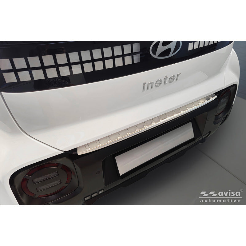 Avisa, ochrana zadního nárazníku, nerezová ocel, vhodné pro Hyundai Inster (2024-) - stříbrná