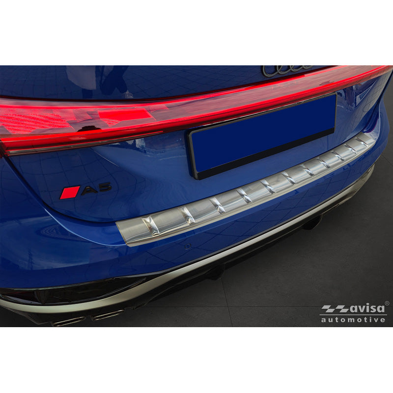 Avisa, Rear bumper protector, Stainless steel, fits Audi A5 Avant (B10) (2024-), Silver