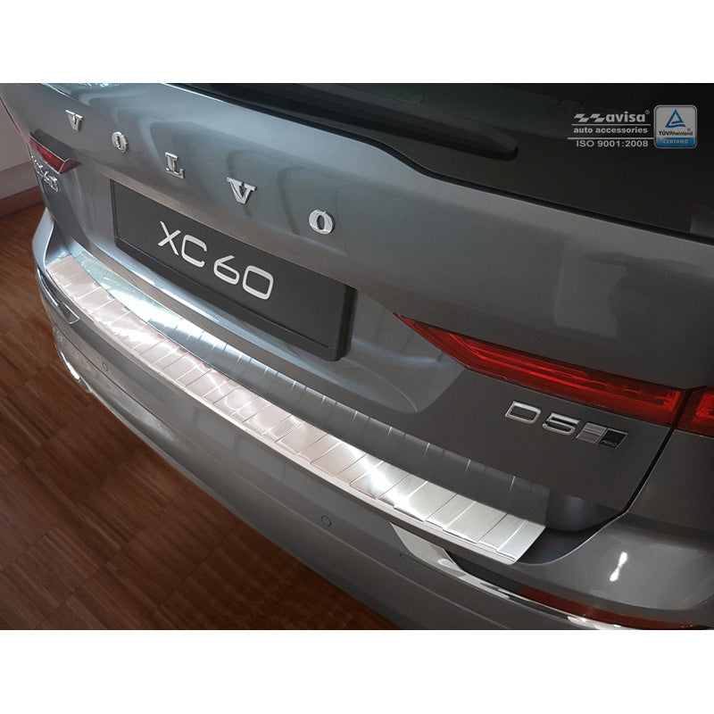 Avisa, kryt zadního nárazníku, nerezová ocel, pasuje na Volvo XC60 II 2017-2021 & FL 2021- incl. R-Design 'Ribs'