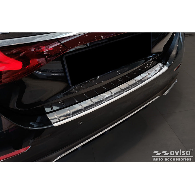 Avisa, Ochrana zadního nárazníku, nerezová ocel, pasuje na Mercedes E-Class W214 Sedan 2023- 'Ribs'