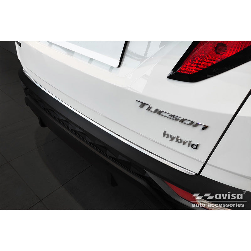 Avisa, Ochrana zadního nárazníku, nerezová ocel, pasuje na Hyundai Tucson 2020- 'Ribs'