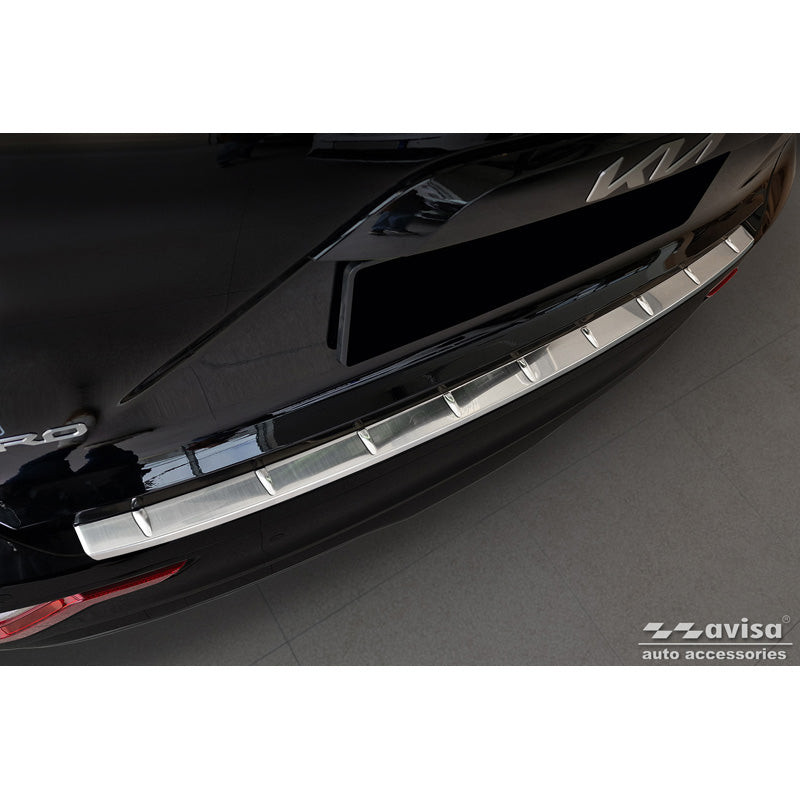 Avisa, protection de pare-chocs arrière, acier inoxydable, convient à Kia Niro II Hybrid & Niro II EV (SG2) 2022- 'Ribs'