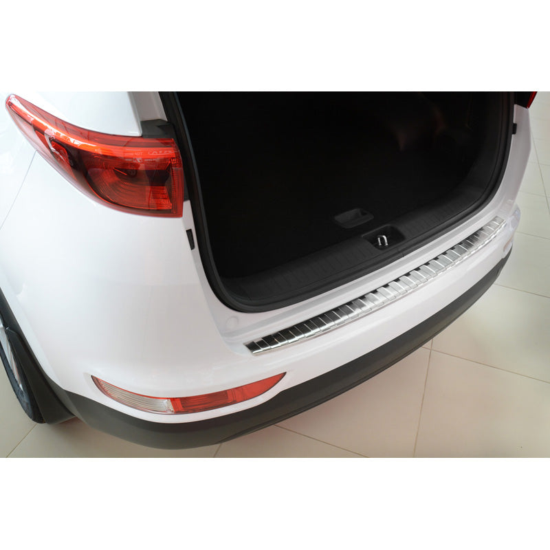Avisa, Protezione paraurti posteriore, acciaio inox, adatto a Kia Sportage IV 2016-2018 'Ribs'