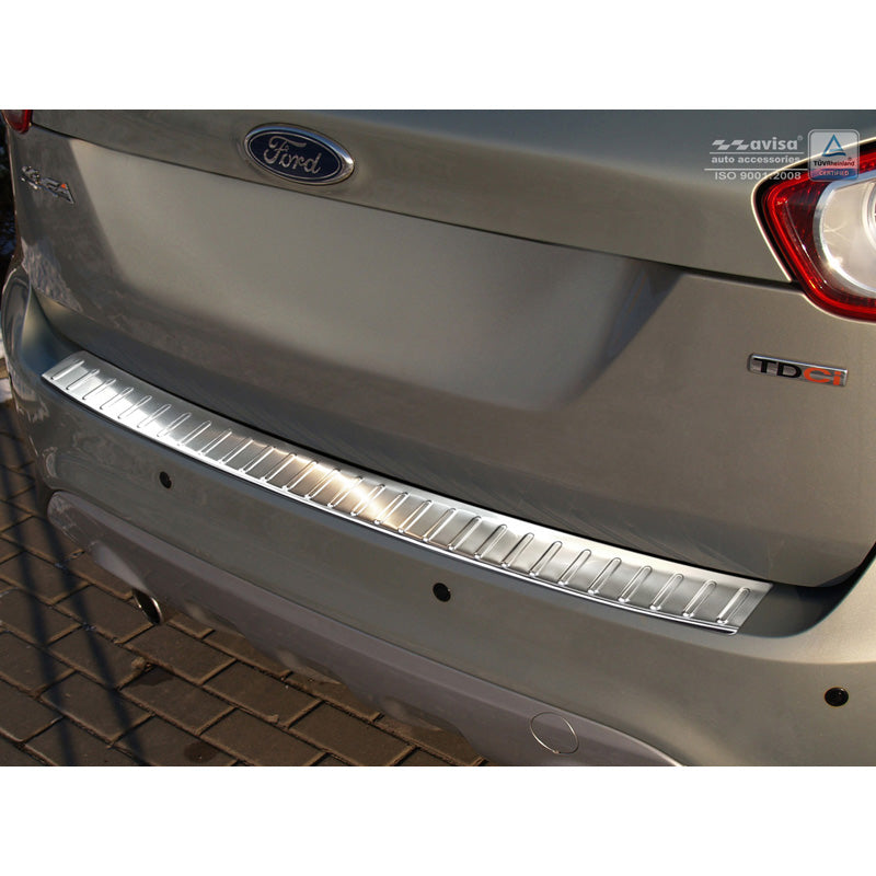 Avisa, protector del parachoques trasero, acero inoxidable, compatible con Ford Kuga 2008-2013 'Ribs'