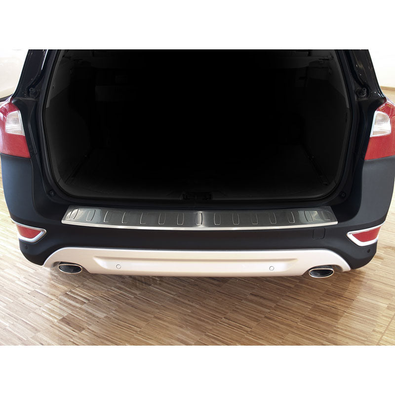 Avisa, protector del parachoques trasero, acero inoxidable, compatible con Volvo XC70 2007-2013 'Ribs'