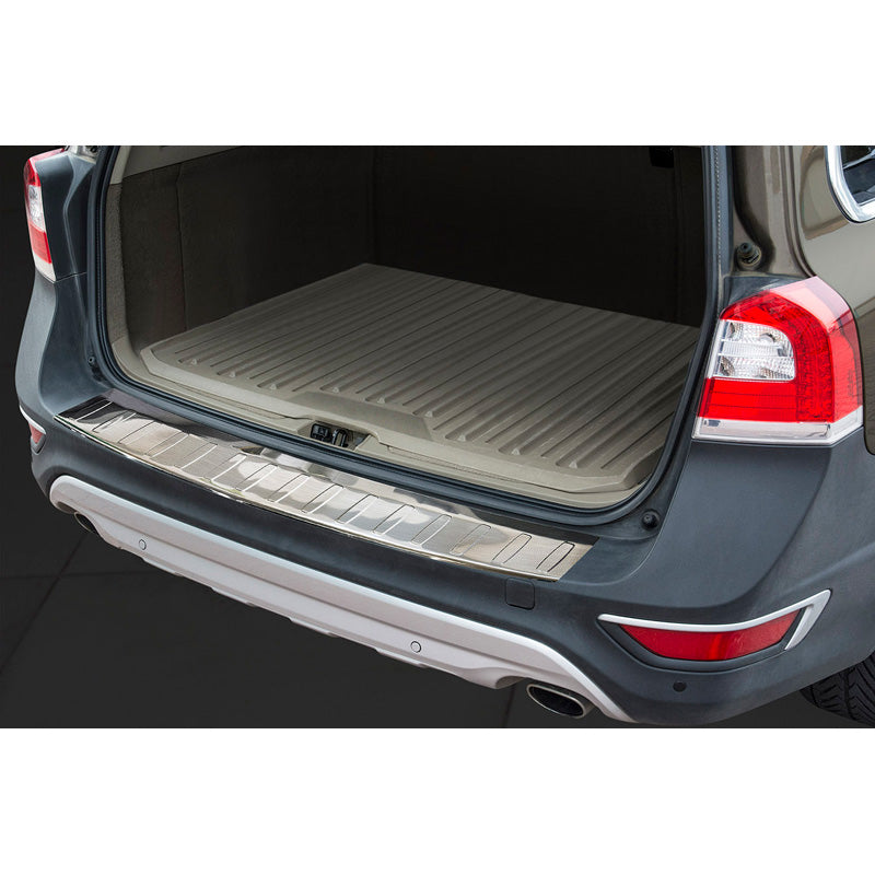 Avisa, protector del parachoques trasero, acero inoxidable, compatible con Volvo XC70 Facelift 2013-2016 'Ribs'