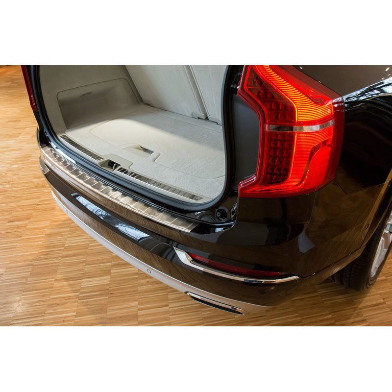Avisa, osłona tylnego zderzaka, stal nierdzewna, pasuje do Volvo XC90 2015- 'żebrowane'
