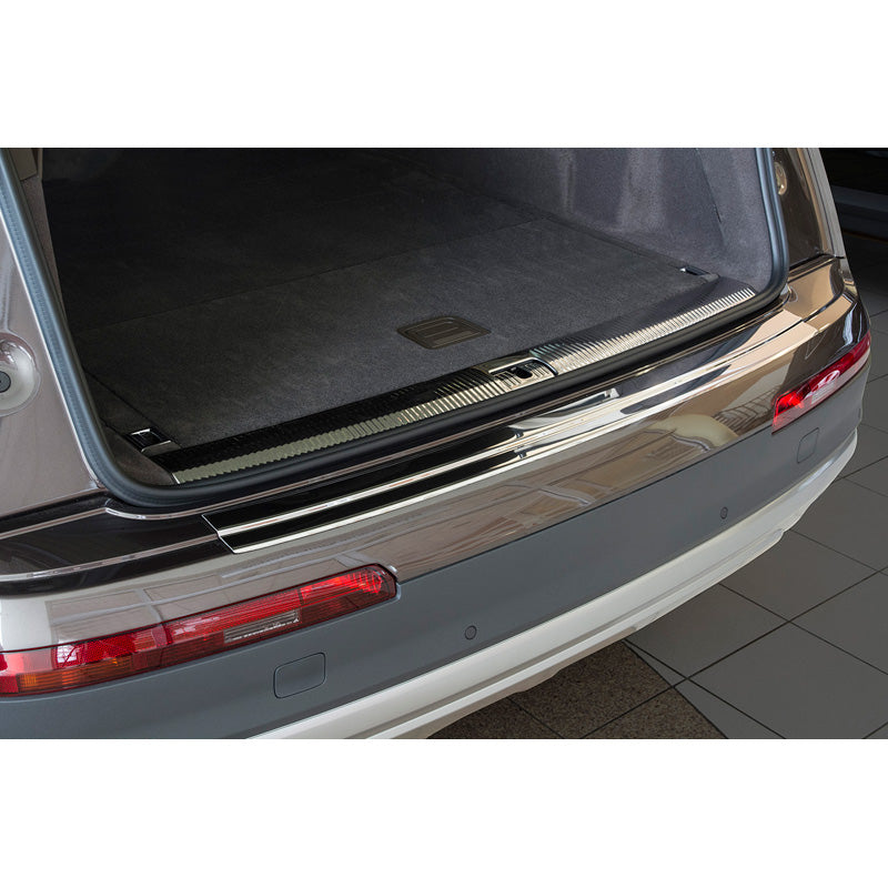 Avisa, Achterbumperbeschermer, Roestvrij staal, past op Audi Q7 2015-2019 & 2019- incl. S-Line