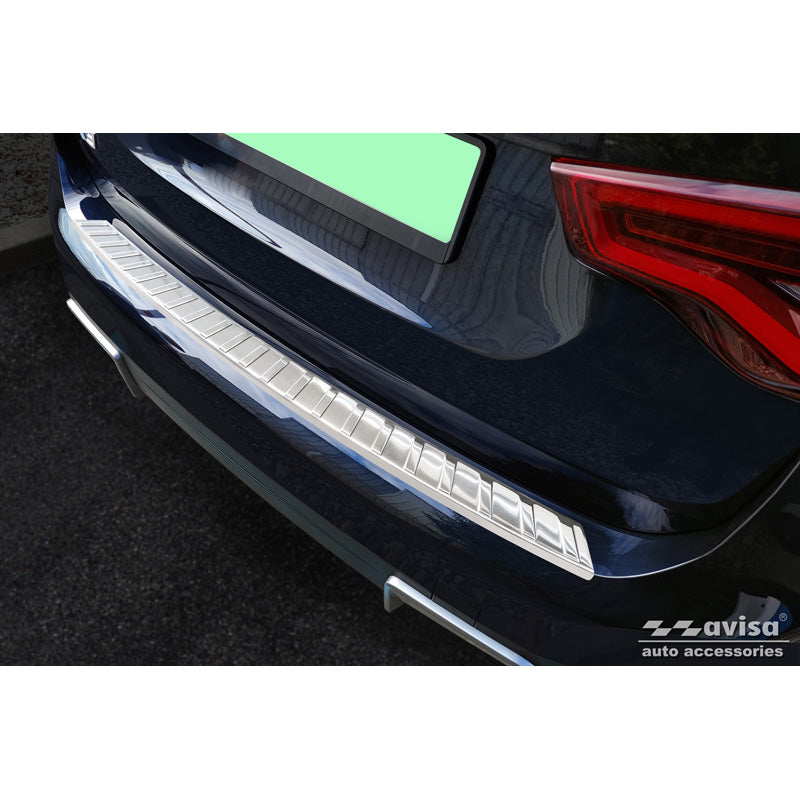 Avisa, protège pare-chocs arrière, acier inoxydable, compatible avec BMW iX3 (G08) 2020- 'Ribs'