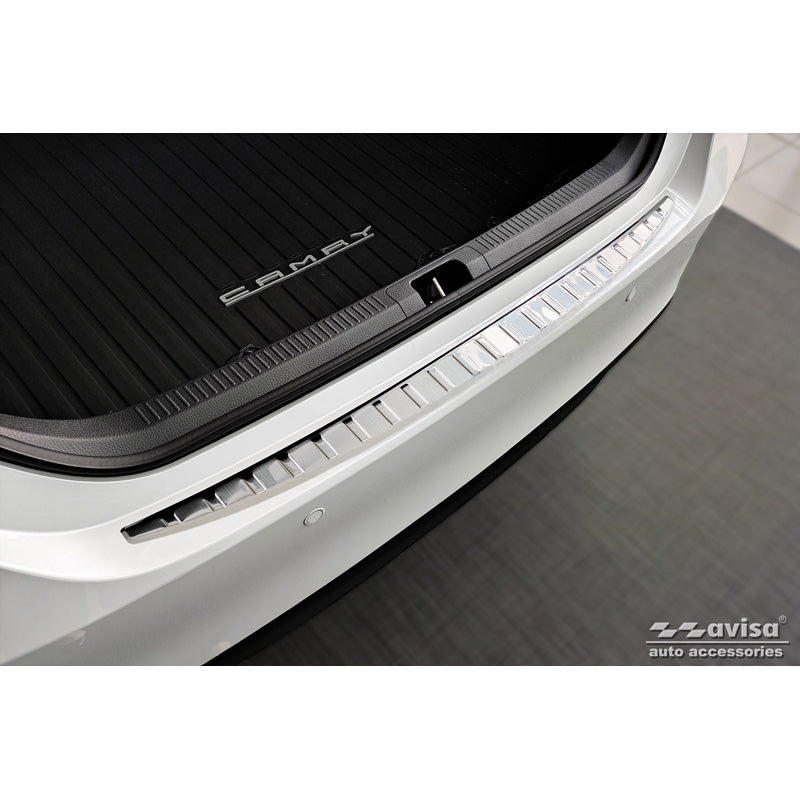 Avisa, Protezione paraurti posteriore, acciaio inox, adatta per Toyota Camry Hybrid (V7) 2017-2021 & FL 2021- 'Ribs'