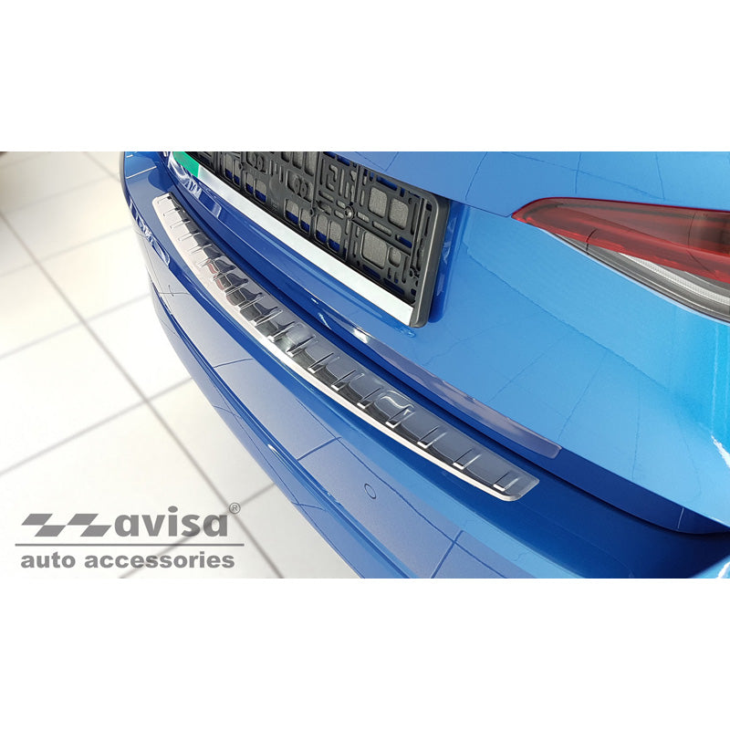 Avisa, Protezione paraurti posteriore, acciaio inox, adatta per Skoda Octavia IV Liftback 2020-2024 & FL 2024- 'Ribber'