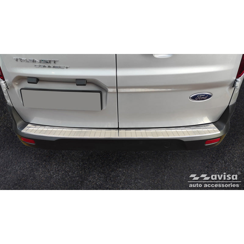 Avisa, protector de parachoques trasero, acero inoxidable, se adapta a Ford Tourneo Connect II/Transit Connect II 2014-2017 & FL 2017-2022 'Ribs'