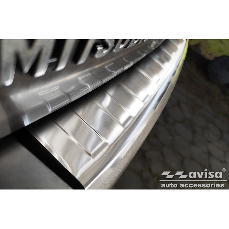 Avisa, ochranná lišta zadního nárazníku, nerezová ocel, pasuje na Mitsubishi Outlander II 2006-2012 / Peugeot 4007 2007-2012 / Citroën C-Crosser 2007-2012 'Ribs'