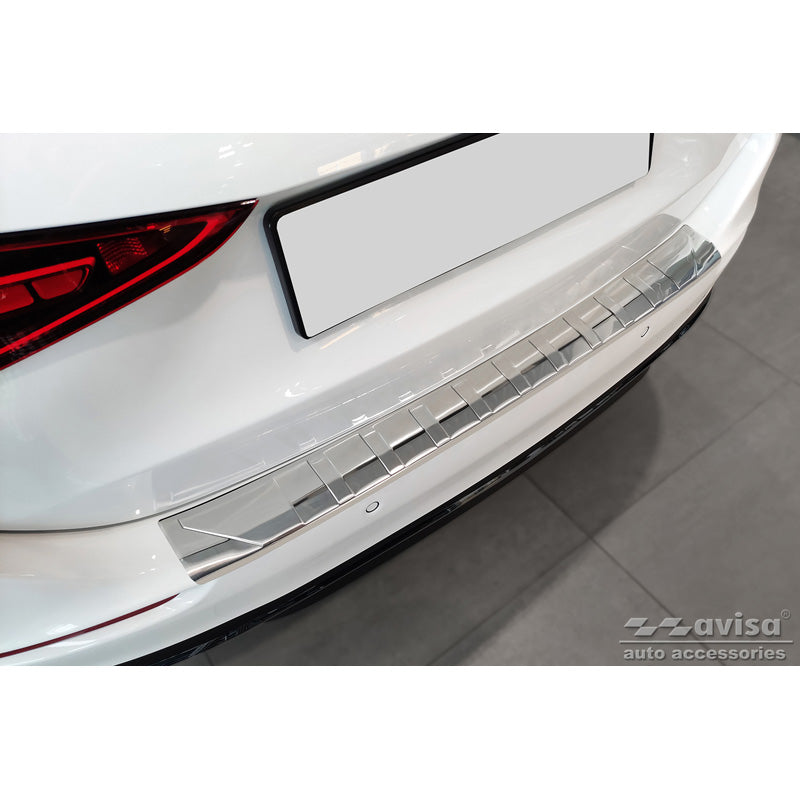 Avisa, Protezione paraurti posteriore, Acciaio inossidabile, adatto a Mercedes C-Class W206 Kombi 2021- 'Ribs'