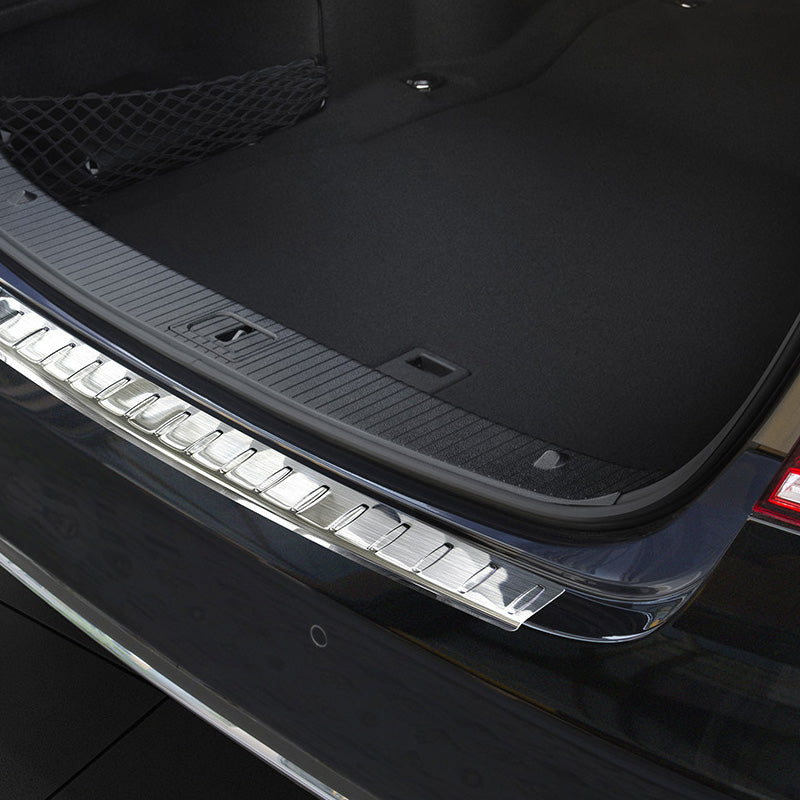 Avisa, Protezione paraurti posteriore, Acciaio inossidabile, adatto a Mercedes E-Class W212 Sedan 2013-2016 'Ribs'