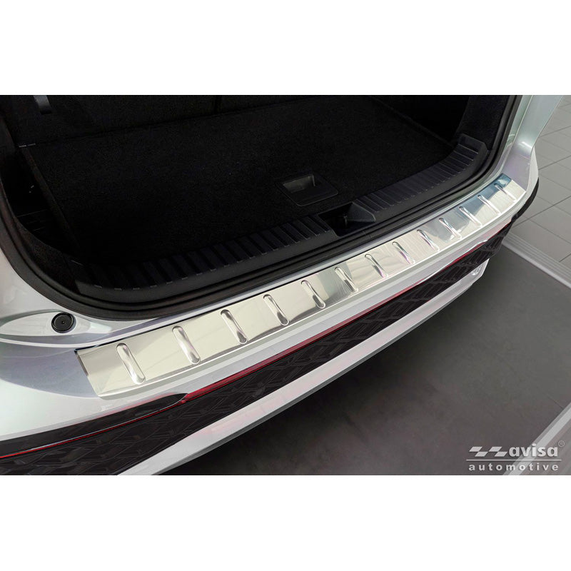 Avisa, protezione paraurti posteriore, acciaio inox, adatto per Volkswagen Tayron (2024-) - argento