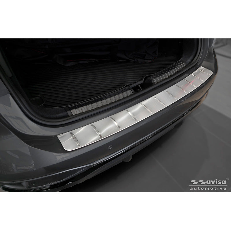 Avisa, protection de pare-chocs arrière, acier inoxydable, compatible avec Audi A6 (C9) Avant S-Line (2025-), argent