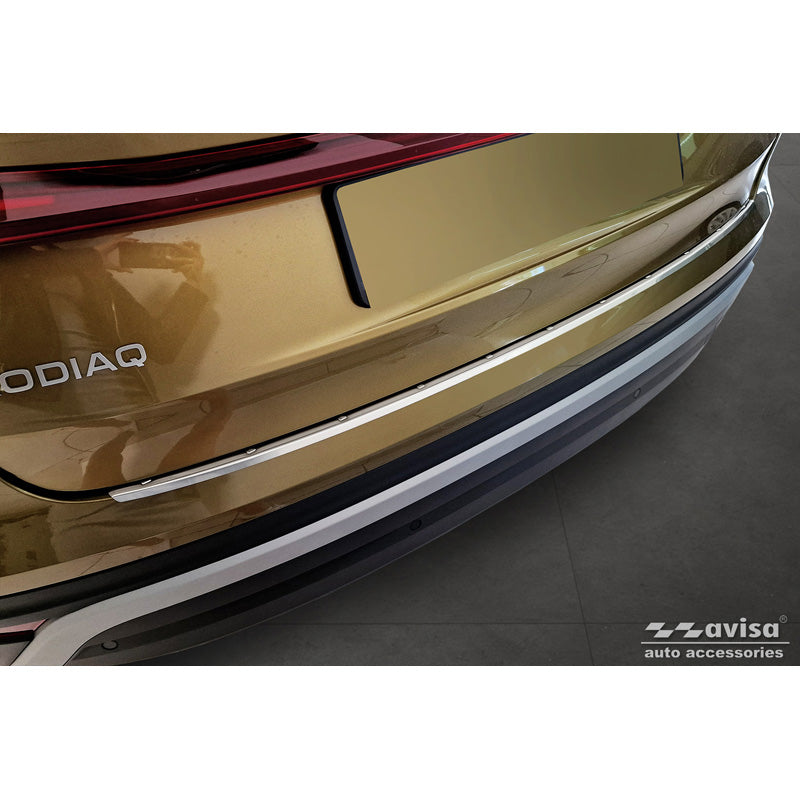 Avisa, ochrana zadního nárazníku, nerezová ocel, vhodné pro Skoda Kodiaq II (PS7) 2024- 'Ribs'