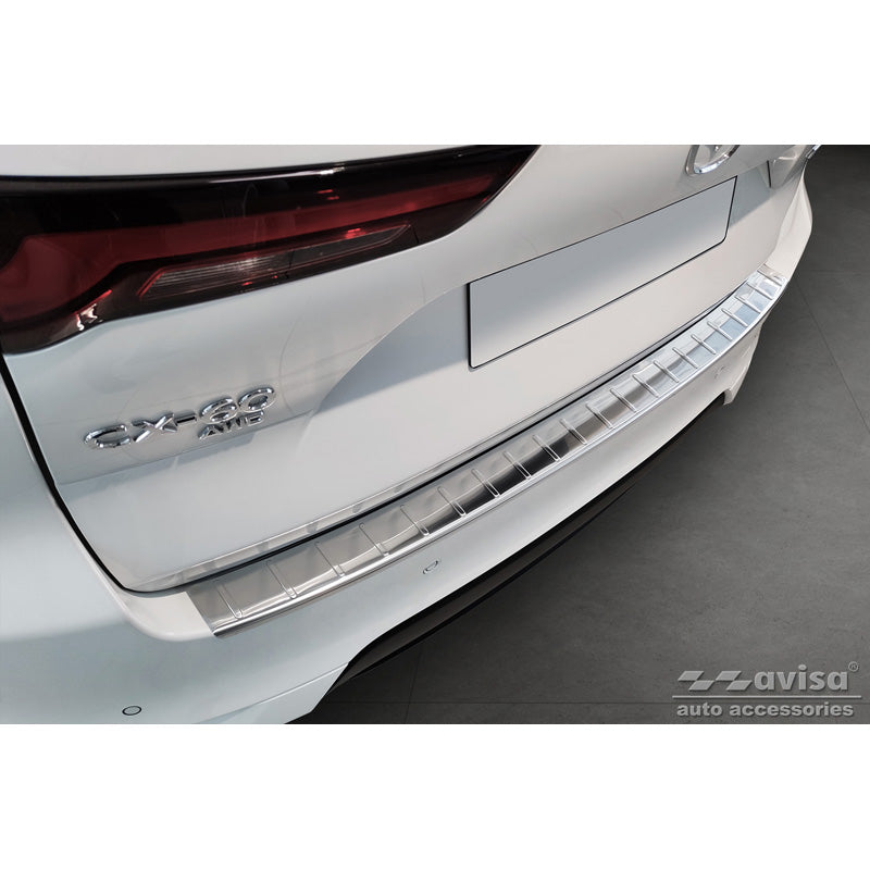 Avisa, protection de pare-chocs arrière, acier inoxydable, convient à Mazda CX-60 (KH) 2022- 'Ribs'