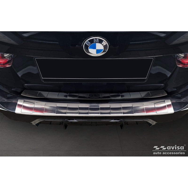 Avisa, ochrana zadního nárazníku, nerezová ocel, vhodné pro BMW 3 Series Touring (G21) Facelift 2022- s M-Package 'Ribs'