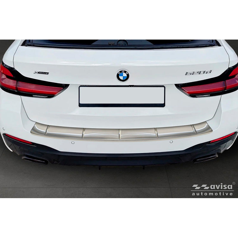 Avisa, kryt zadního nárazníku, nerezová ocel, pasuje pro BMW 5-Serie G31 M-Sport Touring Facelift (2020-2024)