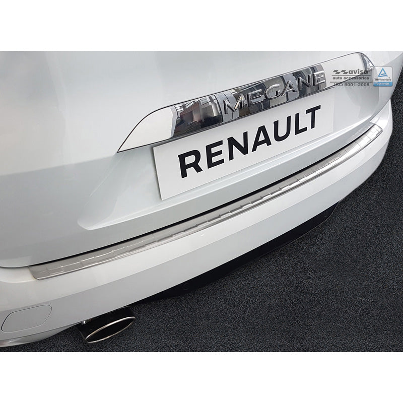 Avisa, ochrana zadního nárazníku, nerezová ocel, vhodné pro Renault Megane IV Grandtour 2016-2020 & FL 2020- 'Ribs'