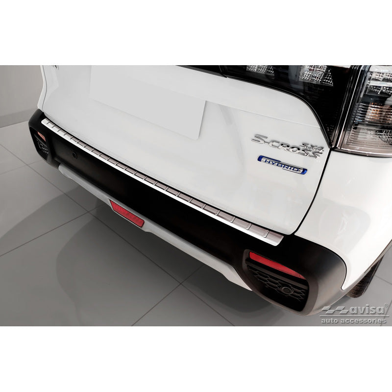 Avisa, protector de paragolpes trasero, acero inoxidable, compatible con Suzuki S-Cross II 2022- 'Ribs'