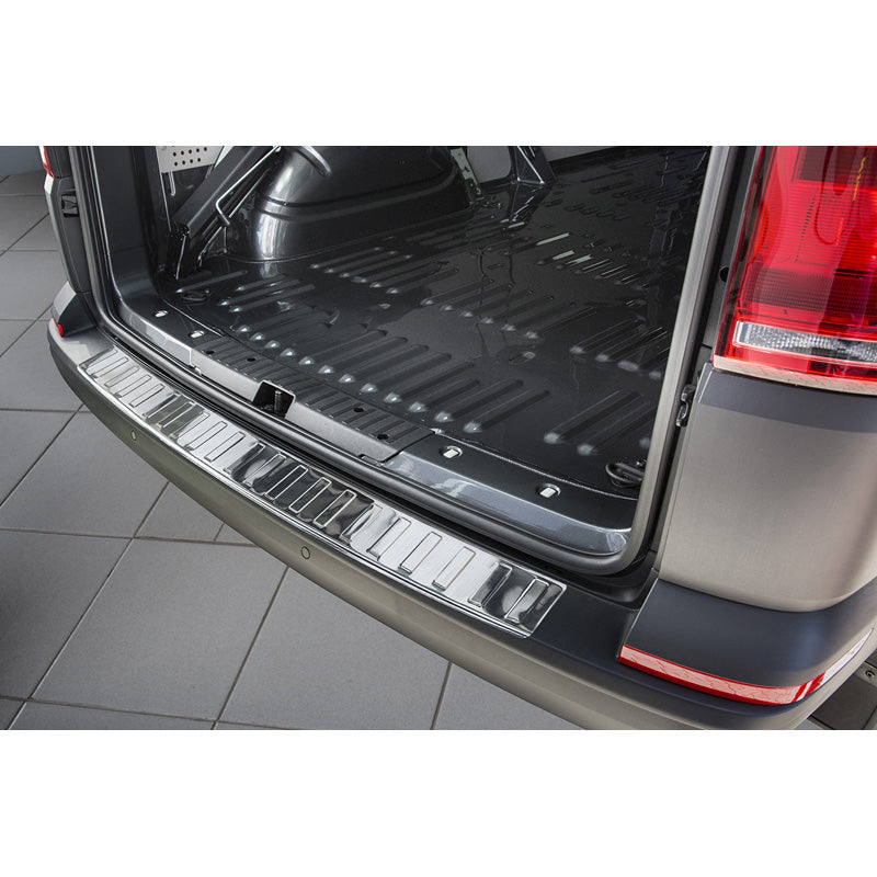 Avisa, ochranná lišta zadního nárazníku, nerezová ocel, vhodné pro Volkswagen Transporter T6 2015-2019 & FL 2019-2020 & T6.1 2020-2022  (with rear hatch) 'Ribs'