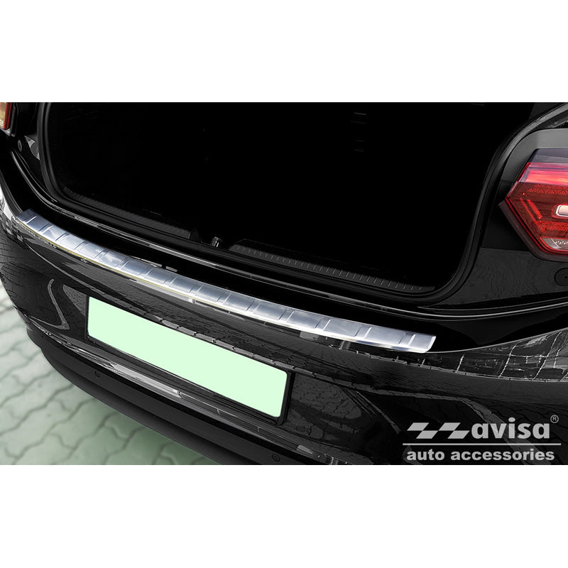 Avisa, protector de paragolpes trasero, acero inoxidable, compatible con Volkswagen ID.3 2020-2023 & FL 2023- 'Ribs'