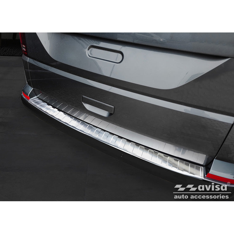 Avisa, protezione paraurti posteriore, acciaio inox, adatta a Volkswagen Caravelle T6 2015- & FL 2019- (with rear hatch) 'Ribs'