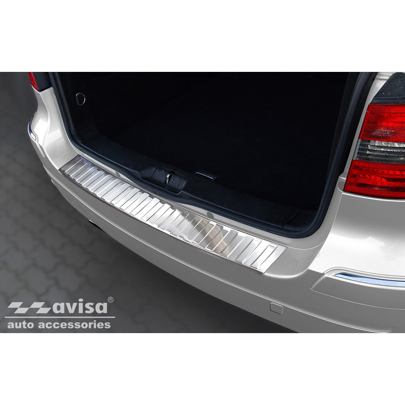 Avisa, ochranná lišta zadního nárazníku, nerezová ocel, vhodné pro Mercedes B-Class W245 2005-2008 'Ribs'