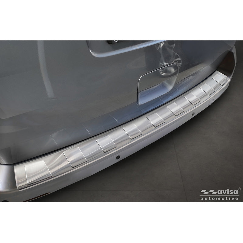 Avisa, Ochranná lišta zadního nárazníku, Nerezová ocel, delší verze, pasuje na Citroën Spacetourer & Jumpy (2016-)/Peugeot Traveller & Expert (2016-)/Toyota Proace Verso (2016-)/Opel Vivaro & Zafira Life (2019-)