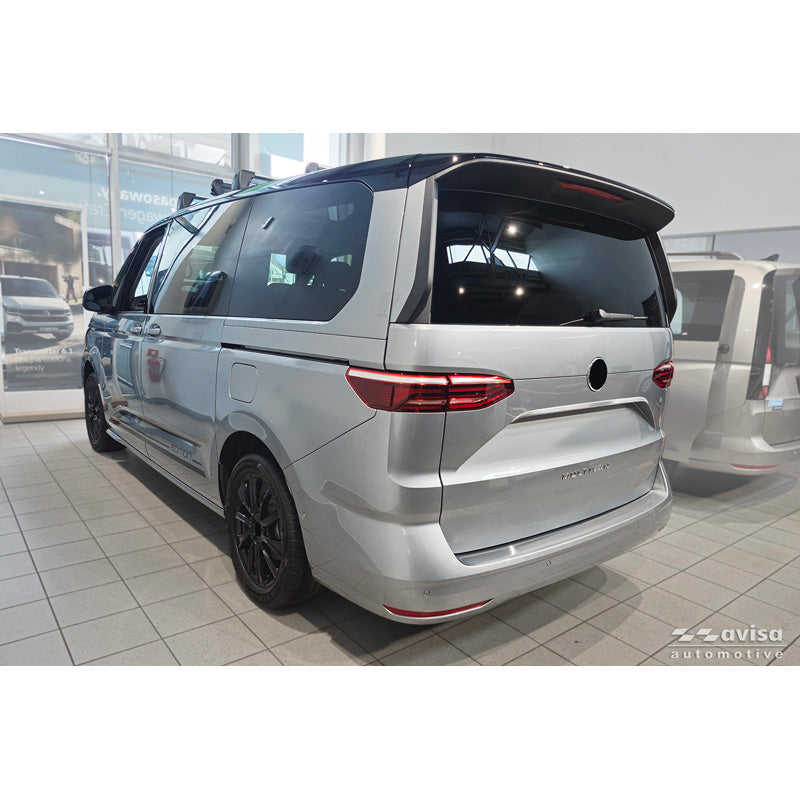 Avisa, rivestimento del portellone posteriore, acciaio inox spazzolato, adatto a Volkswagen Multivan T7 (2021-)