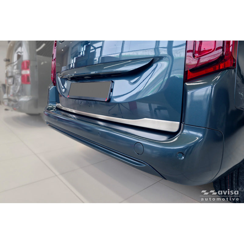 Avisa, ochrana víka zavazadlového prostoru, kartáčovaná nerezová ocel, vhodné pro Toyota Proace City Verso (2019-2024) & Facelift (2024-)