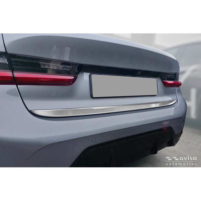 Avisa, listwa klapy bagażnika, szczotkowana stal nierdzewna, pasuje do BMW 3-Serie (G20) M-Sport Facelift (2018-2022), Facelift (2022-2024) & Facelift (2024-)