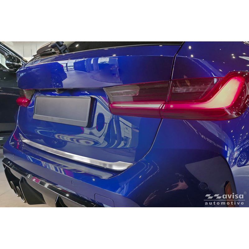 Avisa, okładzina klapy bagażnika, szczotkowana stal nierdzewna, pasuje do BMW 3-Serie Touring (G21) M-Sport Facelift (2022-)