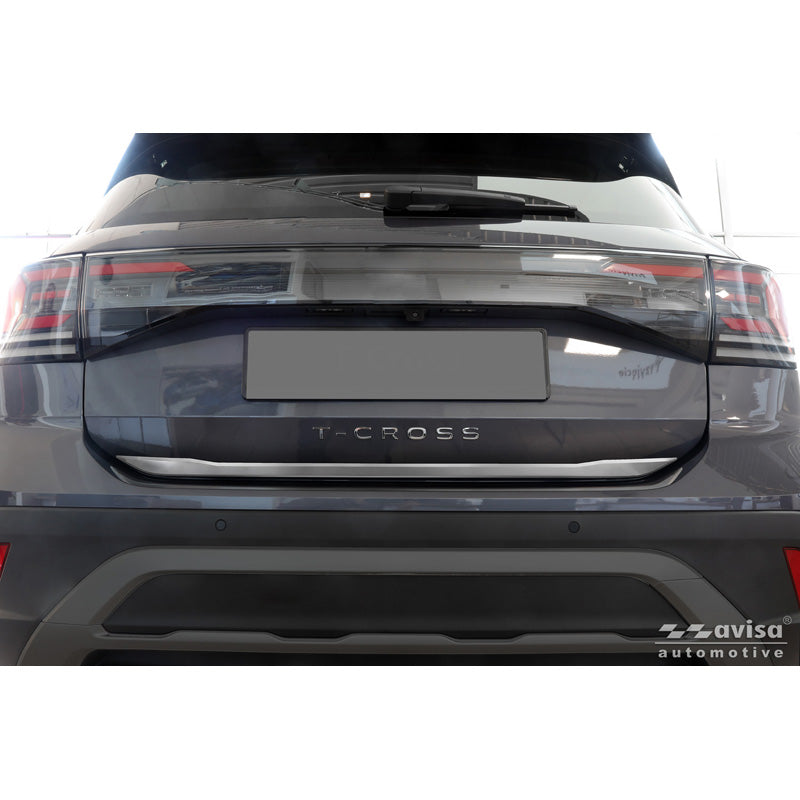 Avisa, Bagklapsliste, Børstet rustfrit stål, passer til Volkswagen T-Cross (2019-2024) & Facelift (2024-)