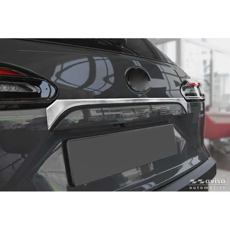 Avisa, Revestimiento del portón trasero, acero inoxidable cepillado, apto para Toyota Corolla Cross (2020-2025) & Facelift (2025-)