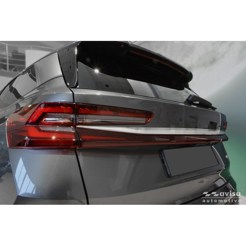 Avisa, Bagklapbeskytter, Børstet rustfrit stål, passer til Skoda Kodiaq II (PS7) (2024-)