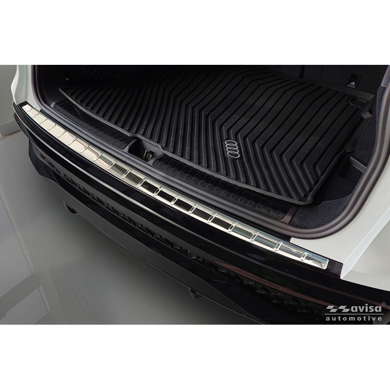 Avisa, protector de paragolpes trasero, acero inoxidable, plata de alto brillo, compatible con Audi Q5 (GUB) (2025-)