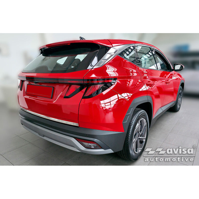 Avisa, Modanatura cromata per portellone bagagliaio, Acciaio inox, adatta per Hyundai Tucson IV (2020-2024) & Facelift (2024-)