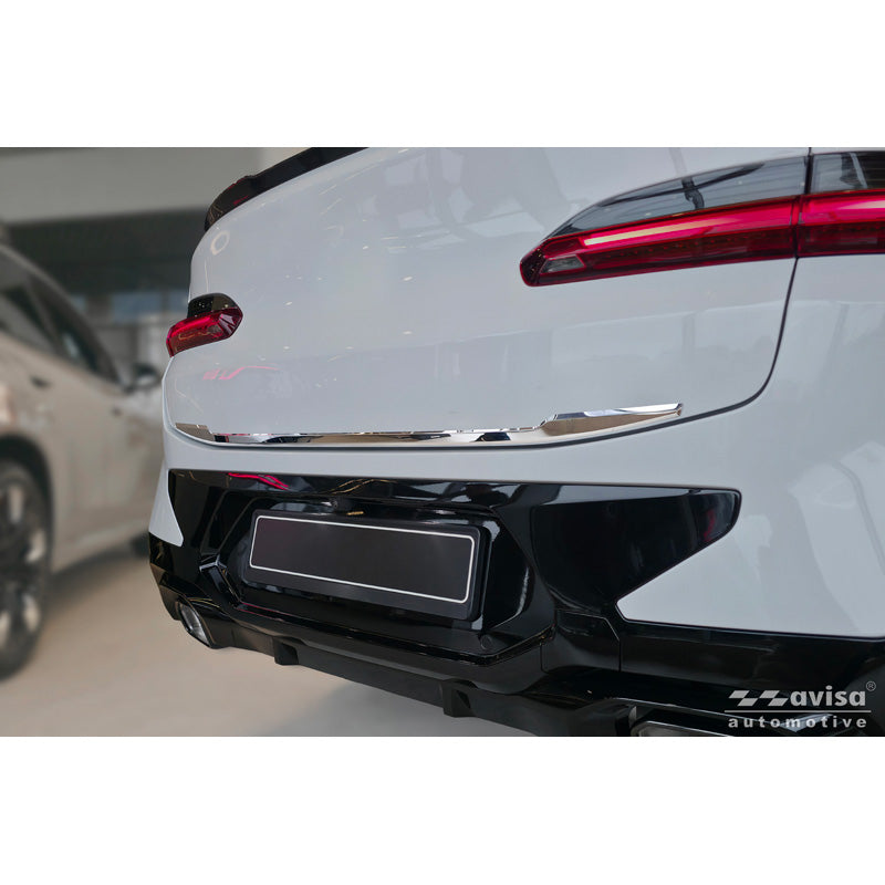 Avisa, listello cromato per portellone bagagliaio, acciaio inossidabile, si adatta a BMW X4 II (G02) M-Sport Facelift (2021-)