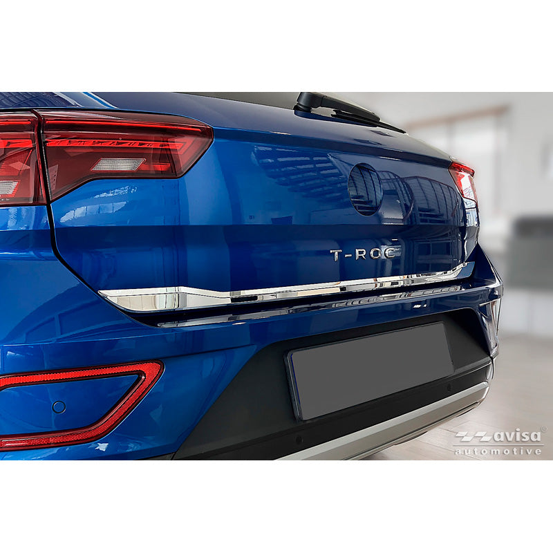Avisa, Bagklapsliste, Krom rustfrit stål, passer til Volkswagen T-Roc (2017-2022) & Facelift (2022-2025) inkl. Cabrio