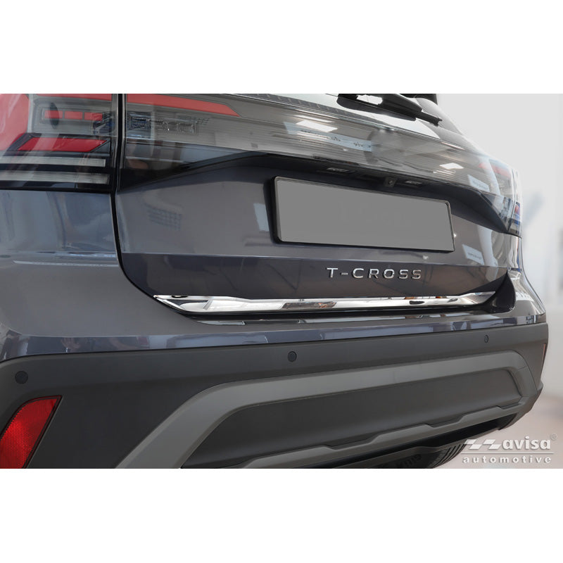 Avisa, Kromliste til bagklap, Rustfrit stål, passer til Volkswagen T-Cross (2019-) & Facelift (2024-)